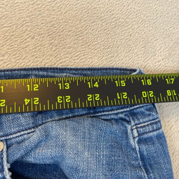 7 For All Mankind Woman's Jeans Size 29 Josefina Skinny Boyfriend Distressed Den - Picture 5 of 16